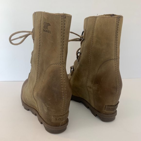 Sorel Ash Brown Joan of Artic Wedge II Boots - Picture 6 of 16